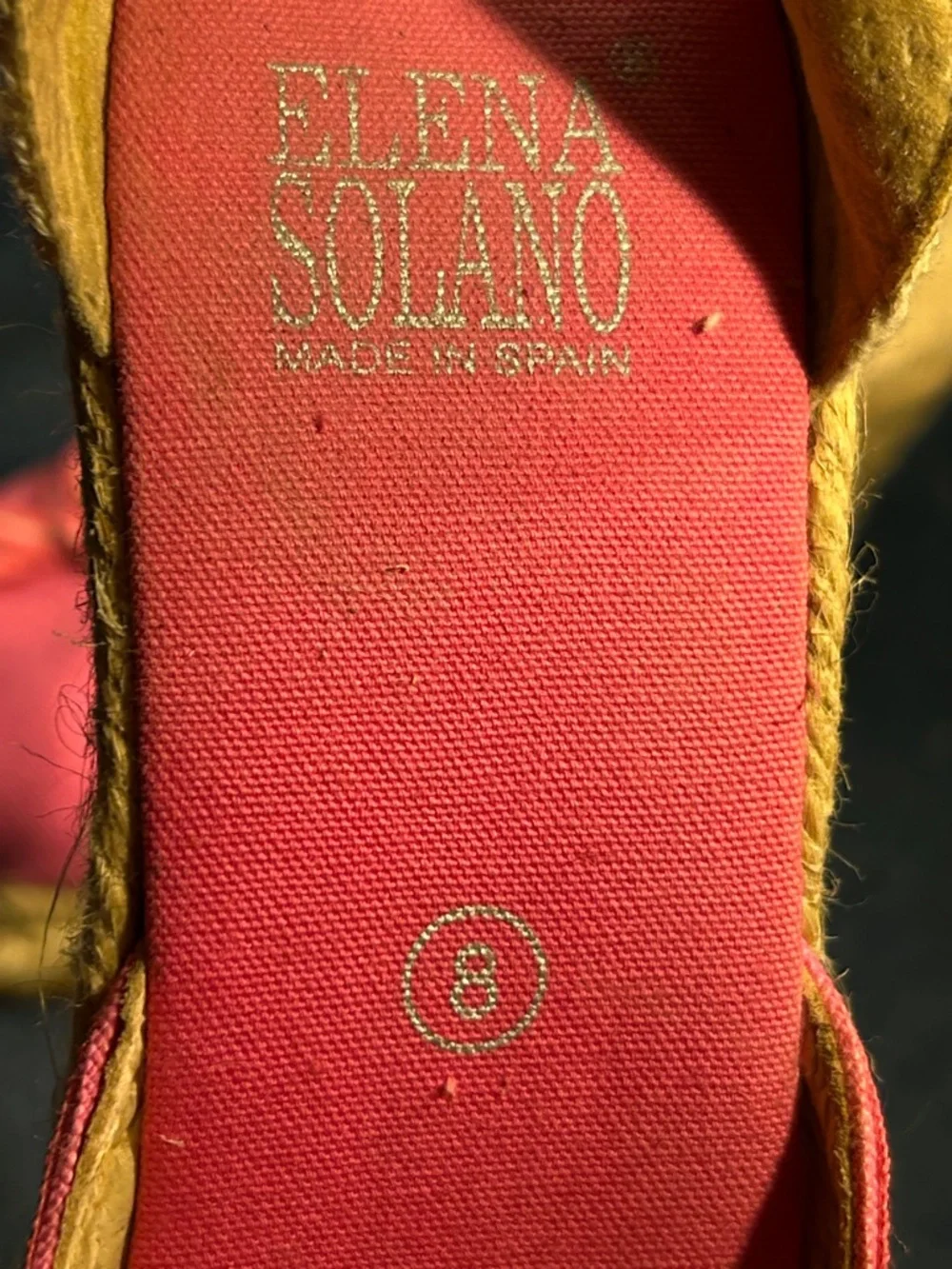 Elena Solano espadrilles wedge made in Spain peep toe